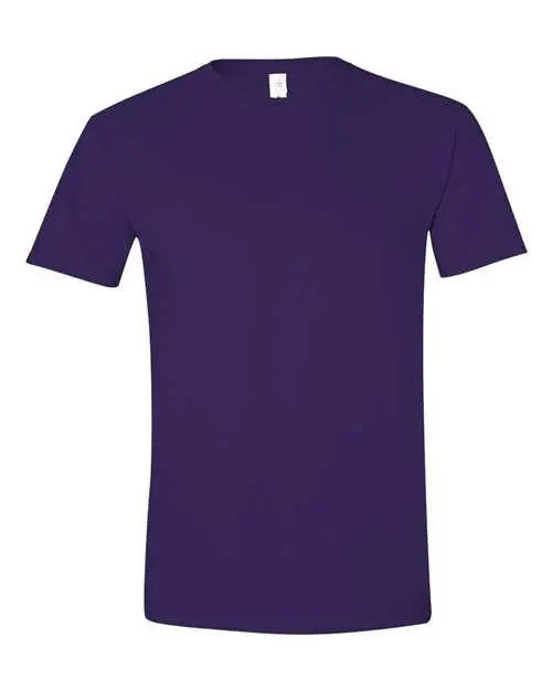 Gildan Softstyle® T Shirt 64000 Purple Picasso Print