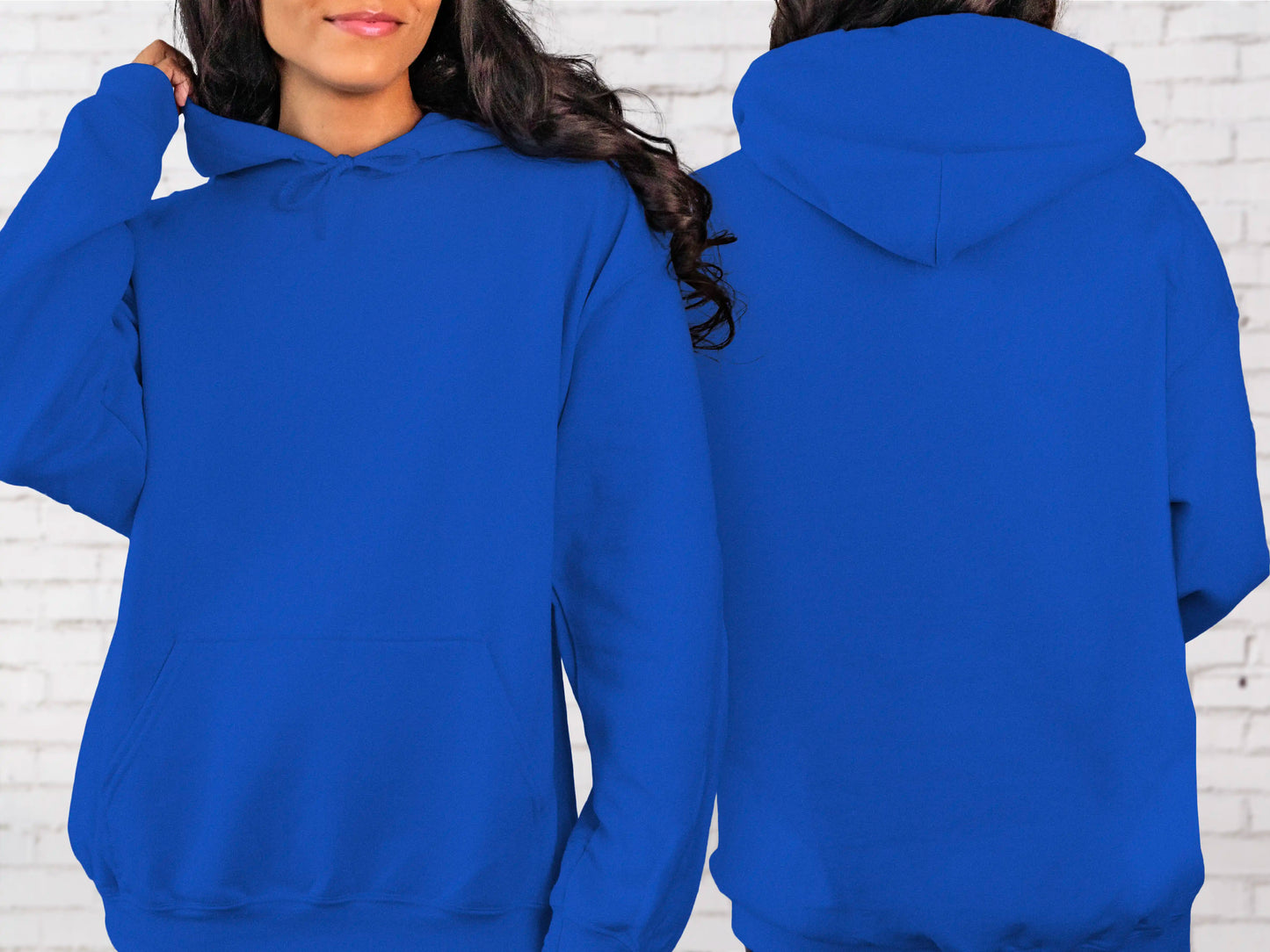 Gildan® 18500 Adult Hooded Sweatshirt Royal Picasso Print