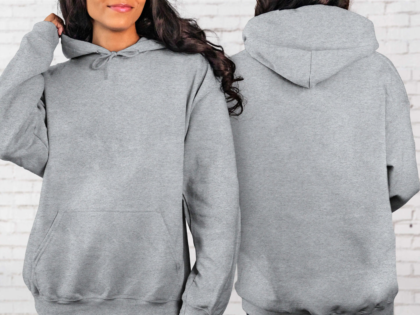 Gildan® 18500 Adult Hooded Sweatshirt Sport Grey Picasso Print