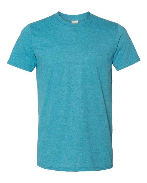 Gildan-Softstyle® T-Shirt-64000 - Heather Galapagos Blue