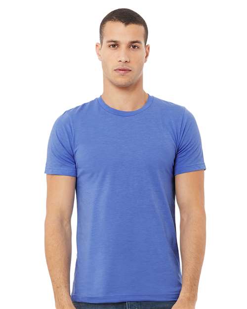 BELLA + CANVAS - Jersey Tee - 3001 - Heather Colombia Blue