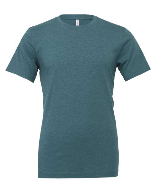 BELLA + CANVAS - Jersey Tee - 3001 - Heather Deep Teal - Picasso Print