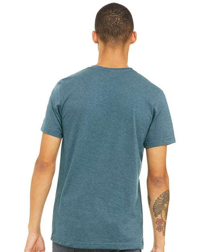 BELLA + CANVAS - Jersey Tee - 3001 - Heather Deep Teal - Picasso Print