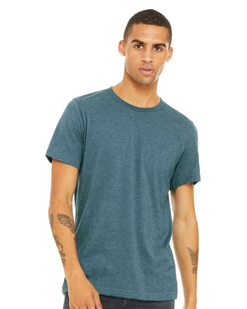 BELLA + CANVAS - Jersey Tee - 3001 - Heather Deep Teal - Picasso Print