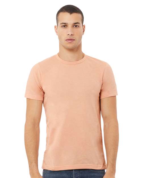 BELLA + CANVAS - Jersey Tee - 3001 - Heather Peach - Picasso Print