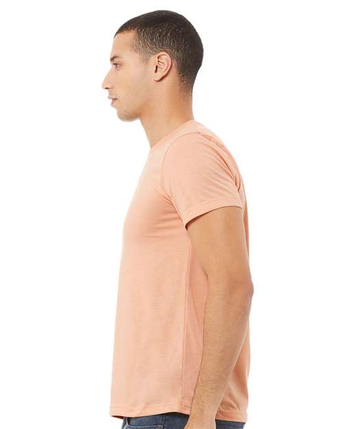 BELLA + CANVAS - Jersey Tee - 3001 - Heather Peach - Picasso Print