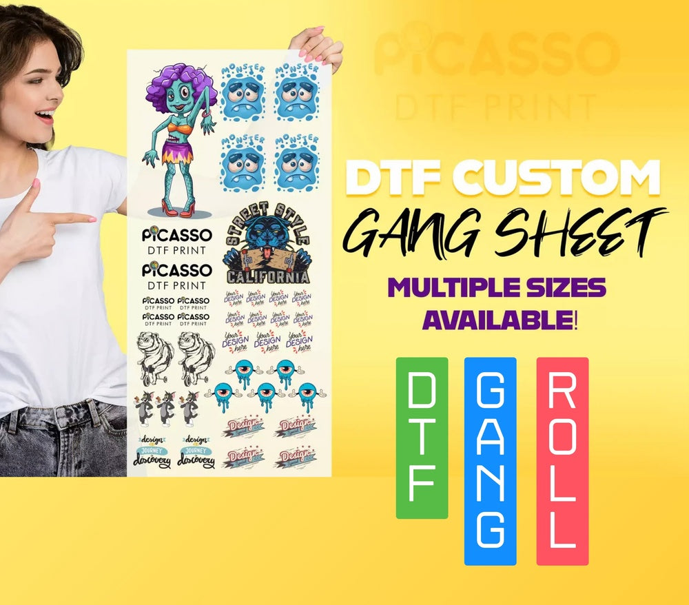 Custom Gang Sheet DTF - Upload a Pre-Made Sheet