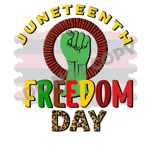 Juneteenth Freedom Day -DTF Transfer - Picasso Print