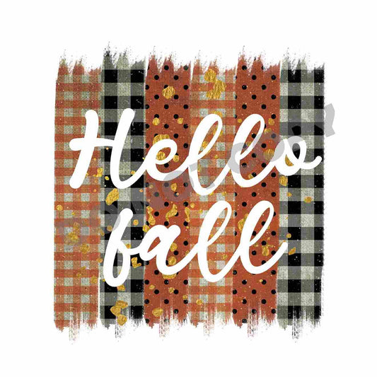 Thanksgiving Hello Fall -DTF Transfer - Picasso Print