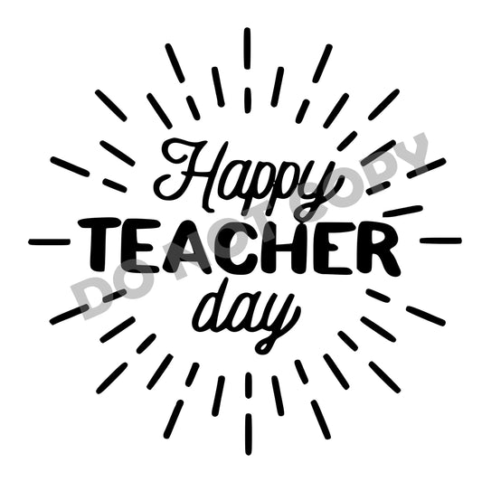 Happy Teacher Day -DTF Transfer - Picasso Print