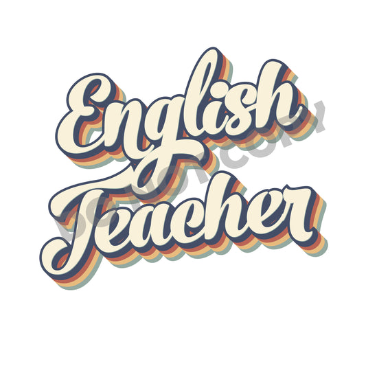 English Teacher -DTF Transfer