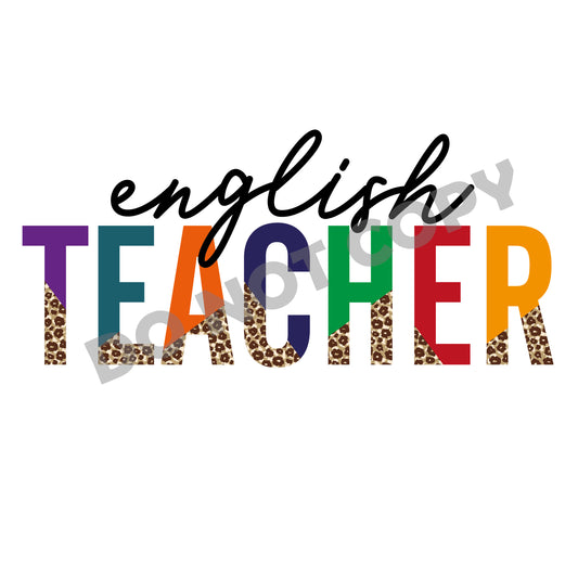 English Teacher -DTF Transfer