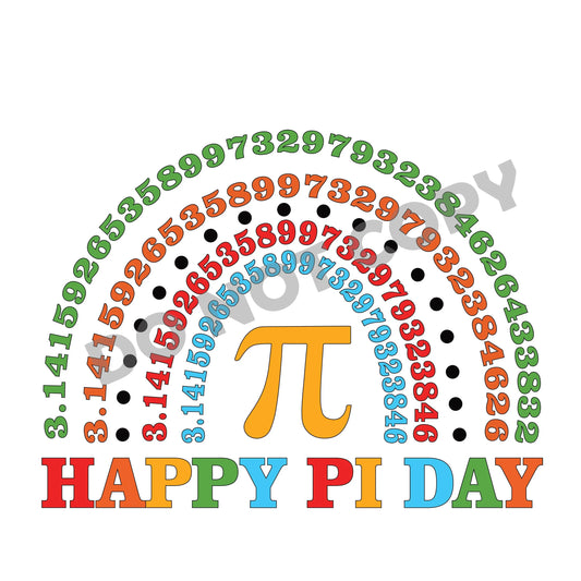 Happy PI Day -DTF Transfer - Picasso Print