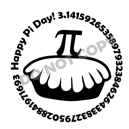 Happy Pi Number -DTF Transfer