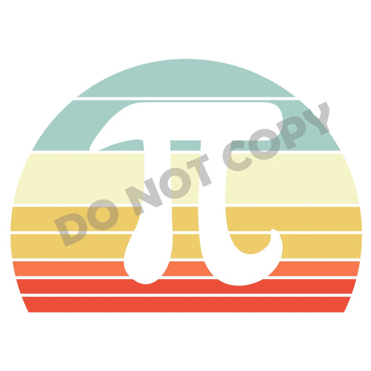 Teacher Pi Number -DTF Transfer - Picasso Print