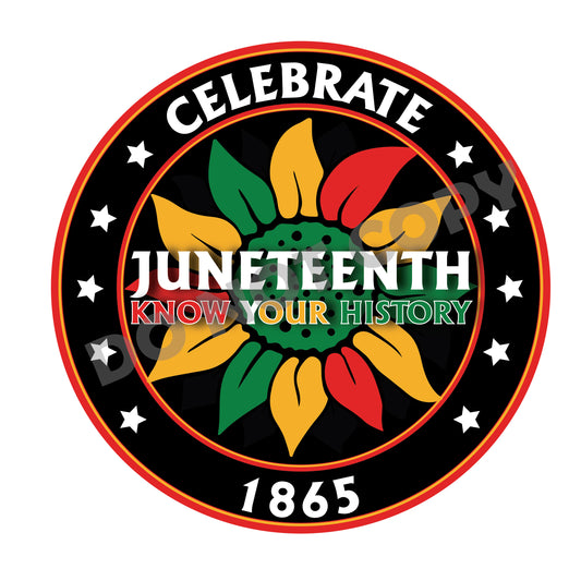 Celebrate Juneteenth Know Your History 1865 -DTF Transfer
