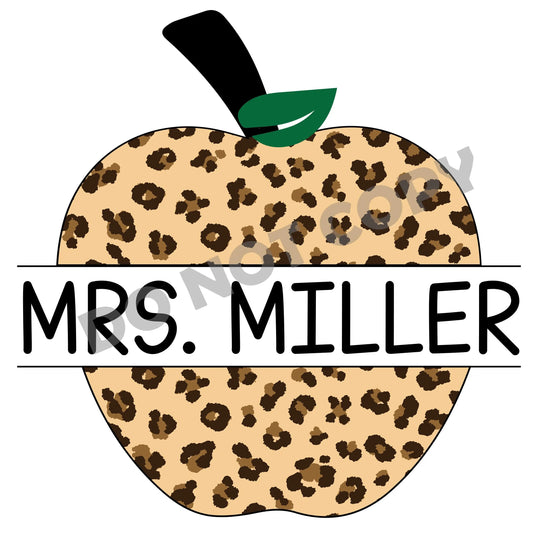 Teacher Mrs. Miller -DTF Transfer - Picasso Print