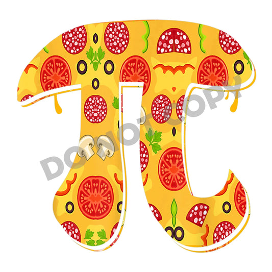 Pizza Pi Number -DTF Transfer - Picasso Print