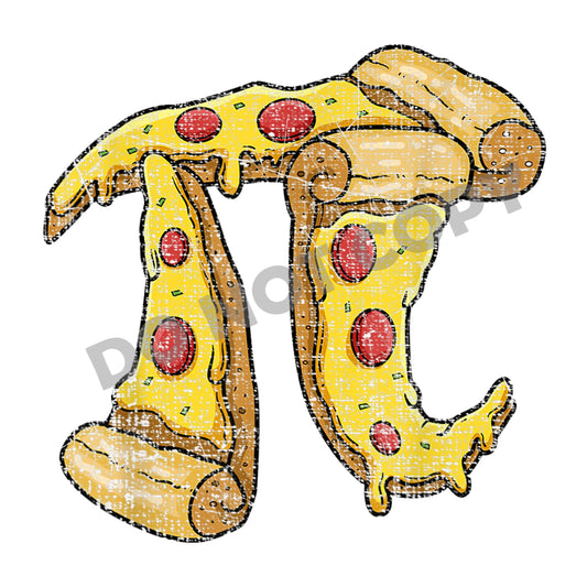 Teacher Pizza Pi Number -DTF Transfer - Picasso Print