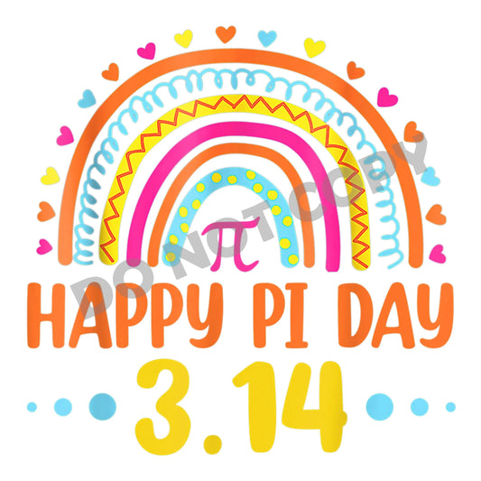 Happy Pi Day -DTF Transfer - Picasso Print