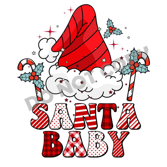 Santa Baby -DTF Transfer - Picasso Print