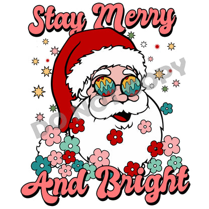 Stay Merry And Bright -DTF Transfer