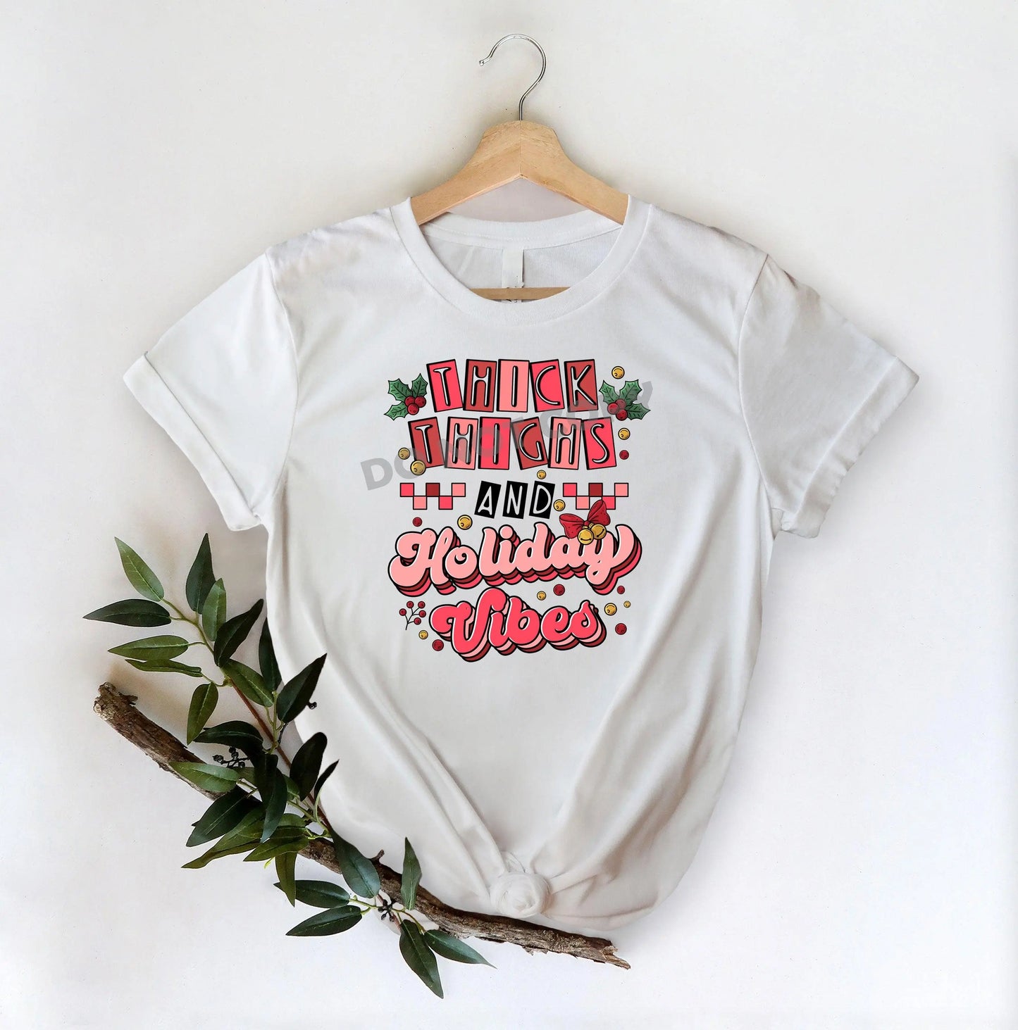 Thick Thighs And Holiday Vibes -DTF Transfer - Picasso Print