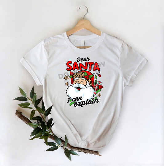 Dear Santa I Can Explain -DTF Transfer