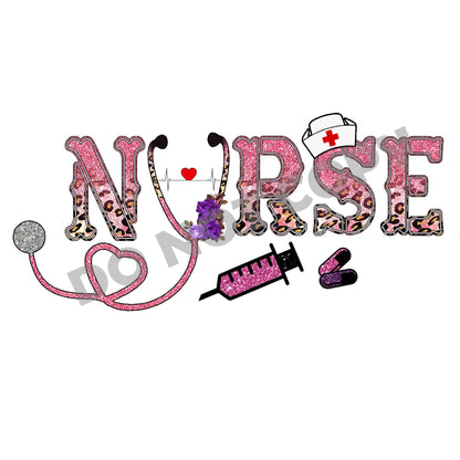 Nurse Pink - DTF Transfer - Picasso Print