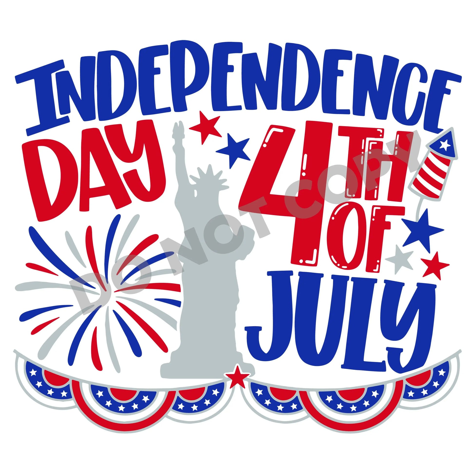 Independence Day 4th Of July -DTF Transfer - Picasso Print