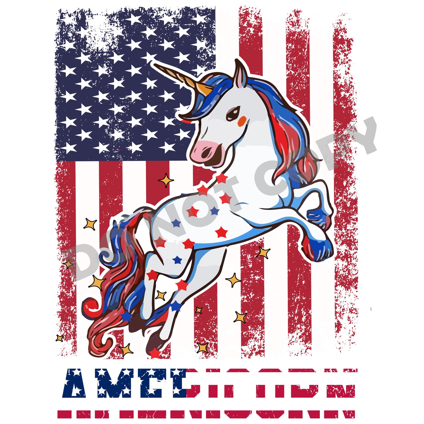 Americorn -DTF Transfer - Picasso Print