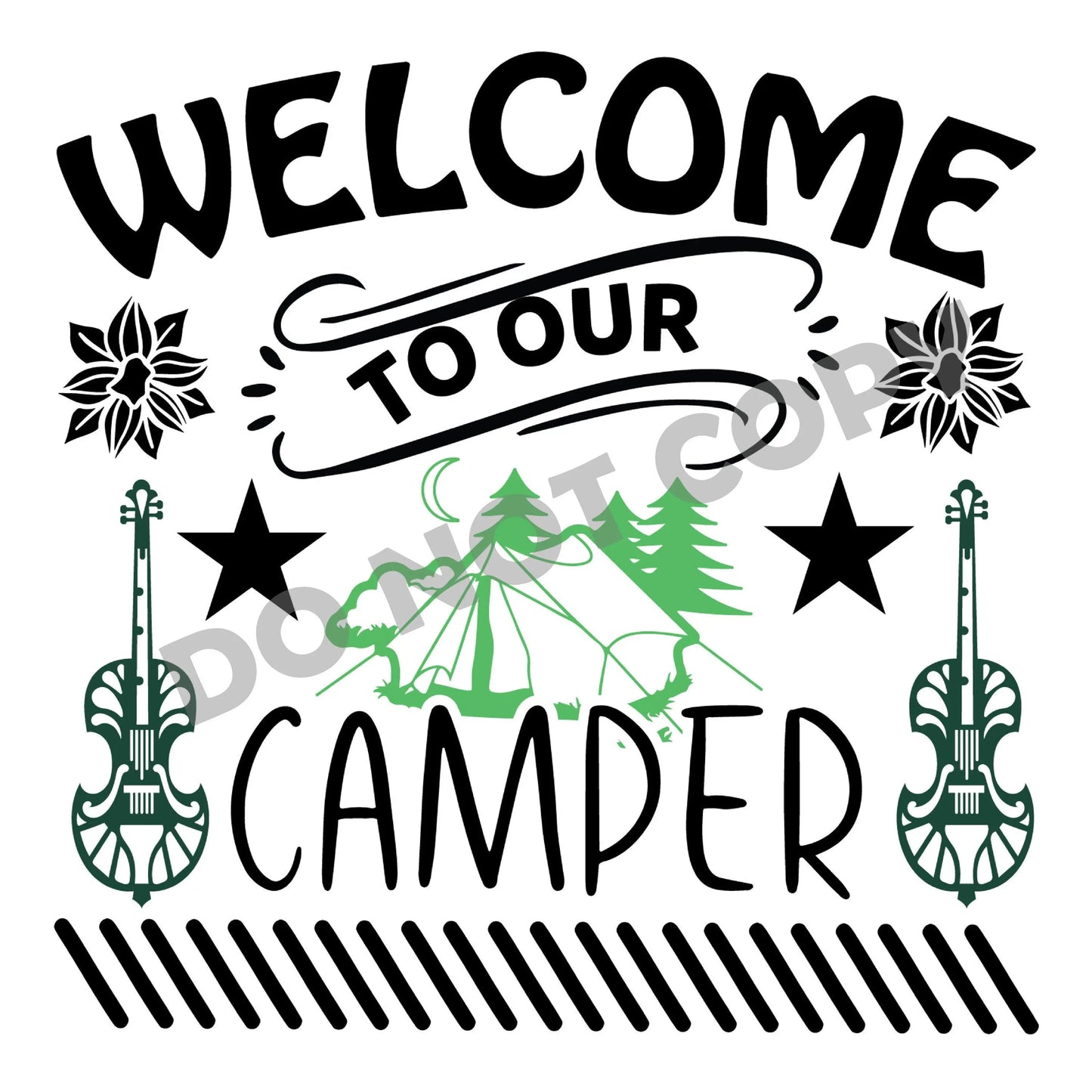 Welcome Camper - DTF Transfer - Picasso Print