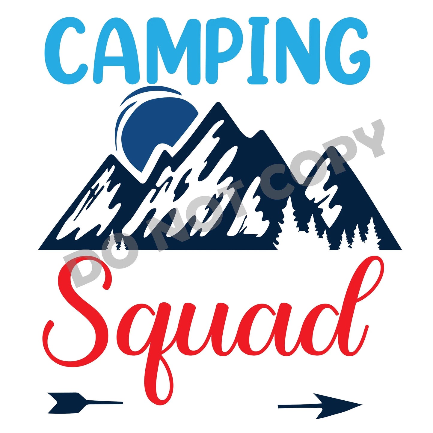 Camping Squad - DTF Transfer - Picasso Print