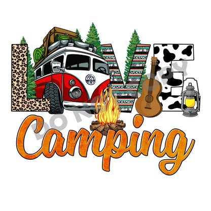 Love Camping - DTF Transfer - Picasso Print