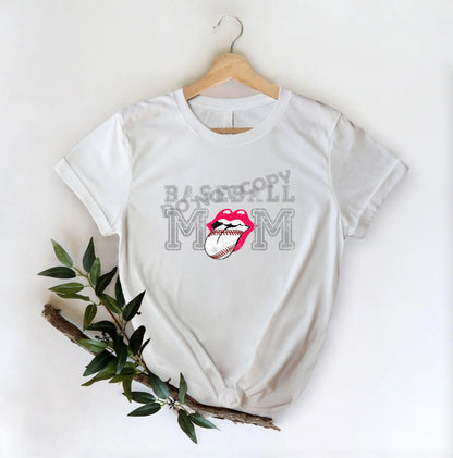 Baseball Mom Lip -DTF Transfer - Picasso Print