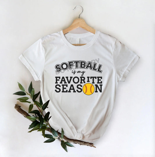 Softball Is My Favorite Season - DTF Transfer - Picasso Print