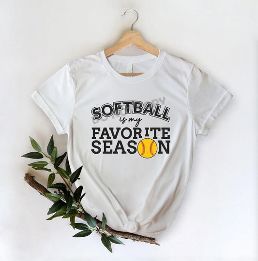 Softball Is My Favorite Season -DTF Transfer - Picasso Print