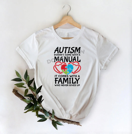 Autism Family Who Never Give Up - DTF Transfer - Picasso Print