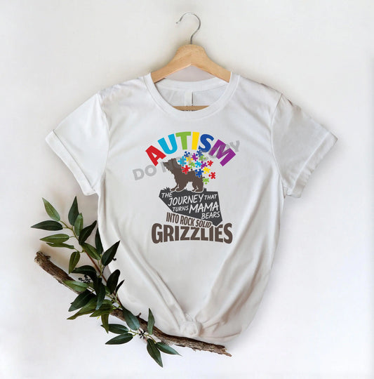 Autism Grizzlies - DTF Transfer - Picasso Print