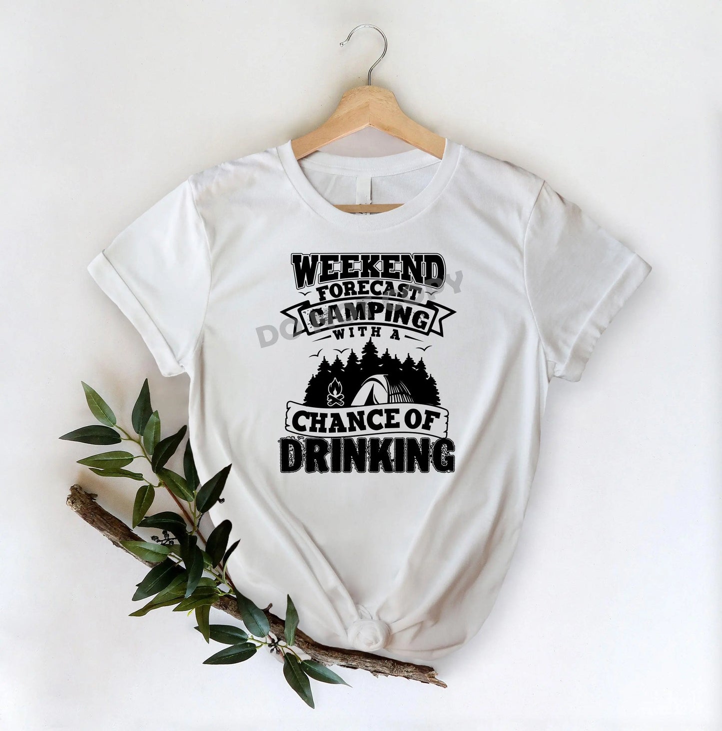 Weekend Forecast Camping With A Chance Of Drinking - DTF Transfer - Picasso Print