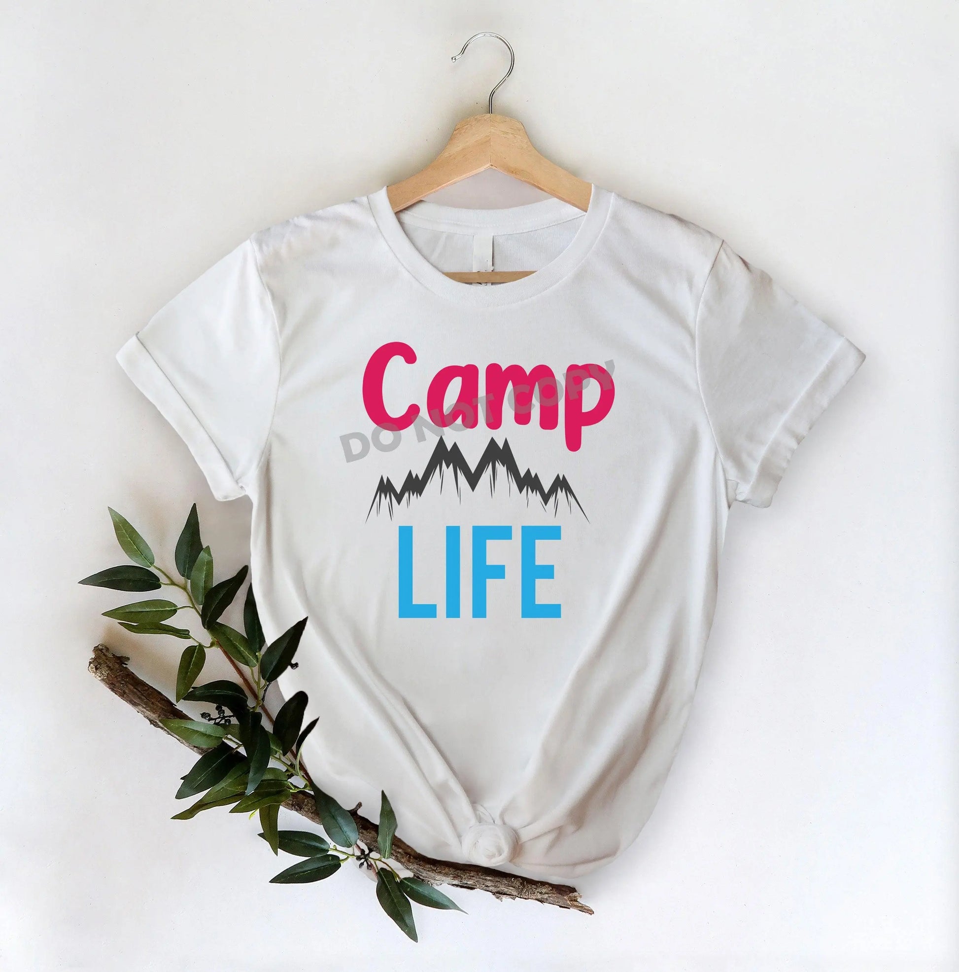 Camp Life Mountain - DTF Transfer - Picasso Print