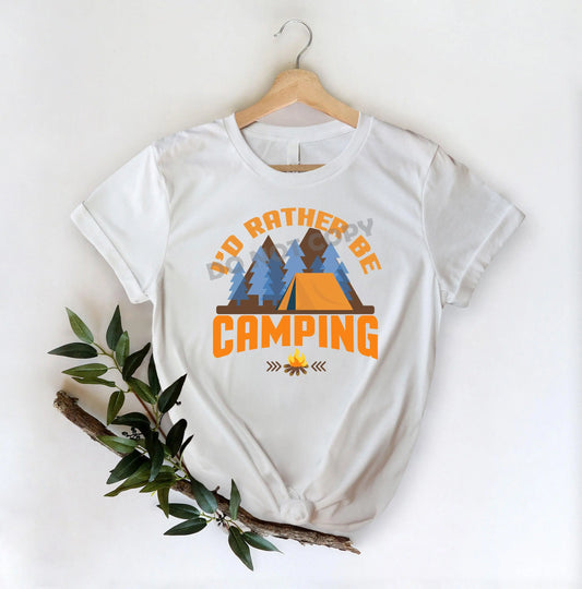 I'd Rather Be Camping - DTF Transfer - Picasso Print